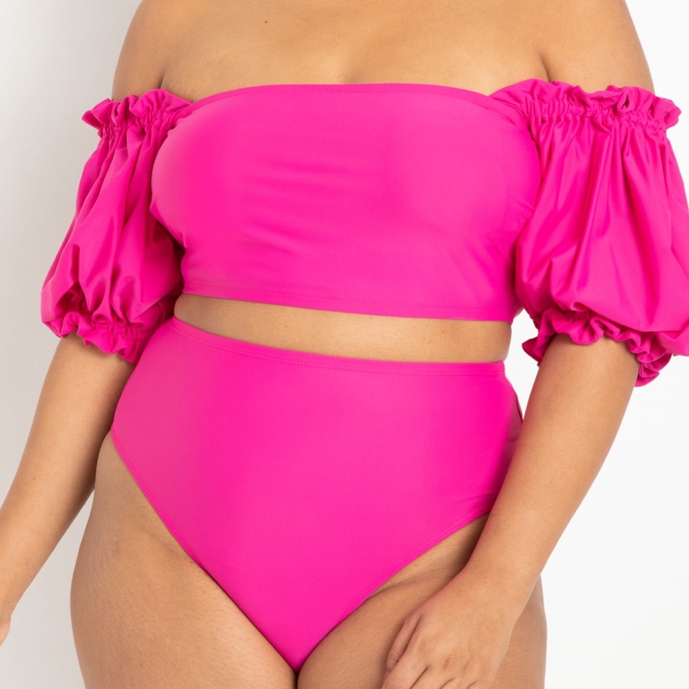 Eloquii Puff Sleeve two piece bikini 👙